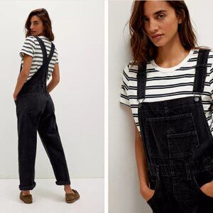Free People Black Denim Jumpsuit